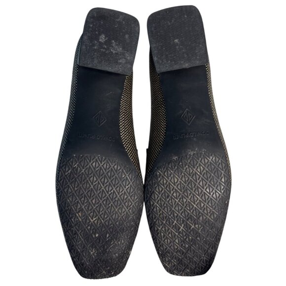 Donald J. Pliner Tristina Raffia Loafers – Black & Beige Penny Slip-On Shoes 8.5 - Picture 7 of 8